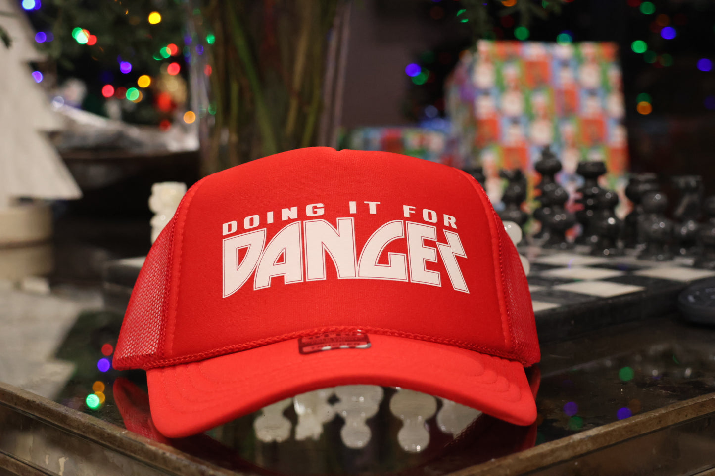 Doing It For Danger Trucker Hat Adult