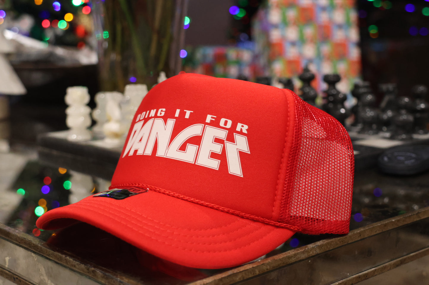 Doing It For Danger Trucker Hat Adult